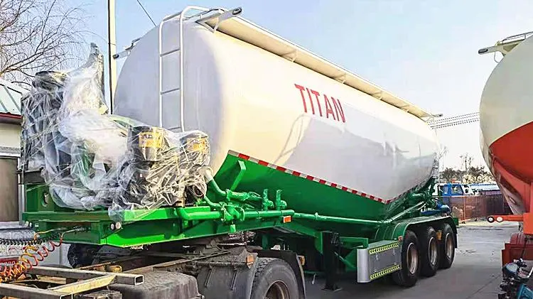 40cbm Unloading Dry Bulk Tanker Trailer for Sale in Ghana