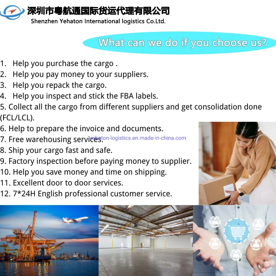 LCL Ocean Sea Freight Forwarder Container Cargo Transportation, 1688 Alibaba Express Air Logistics Service Amazon Fba Drop Shipping Agent Delivery to Fr Ge Jp